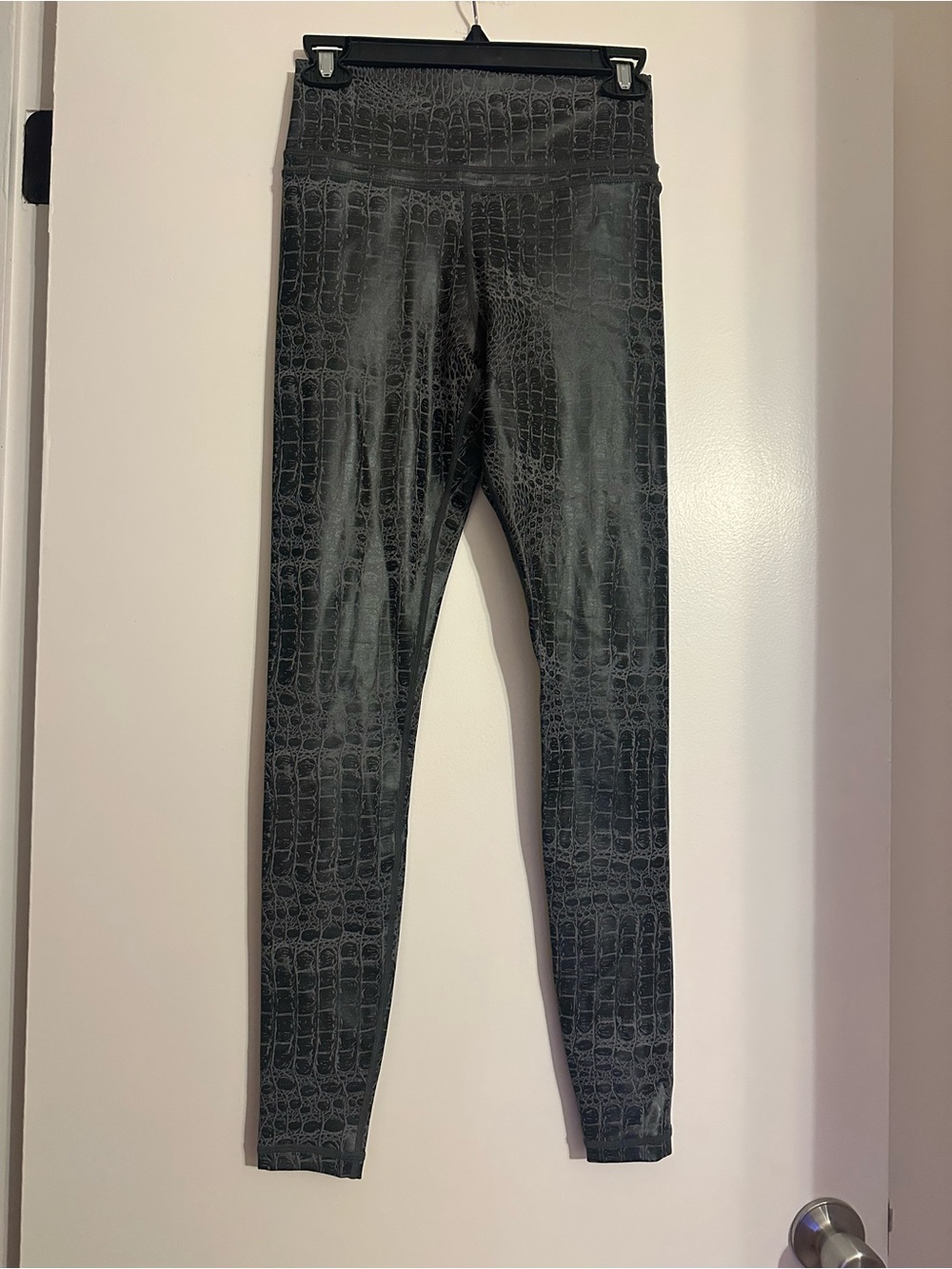 Zyia Black Snakeskin Leggings